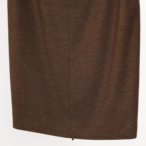 Chanel 99A Brown Cashmere Pencil Skirt - Picture 5 of 10